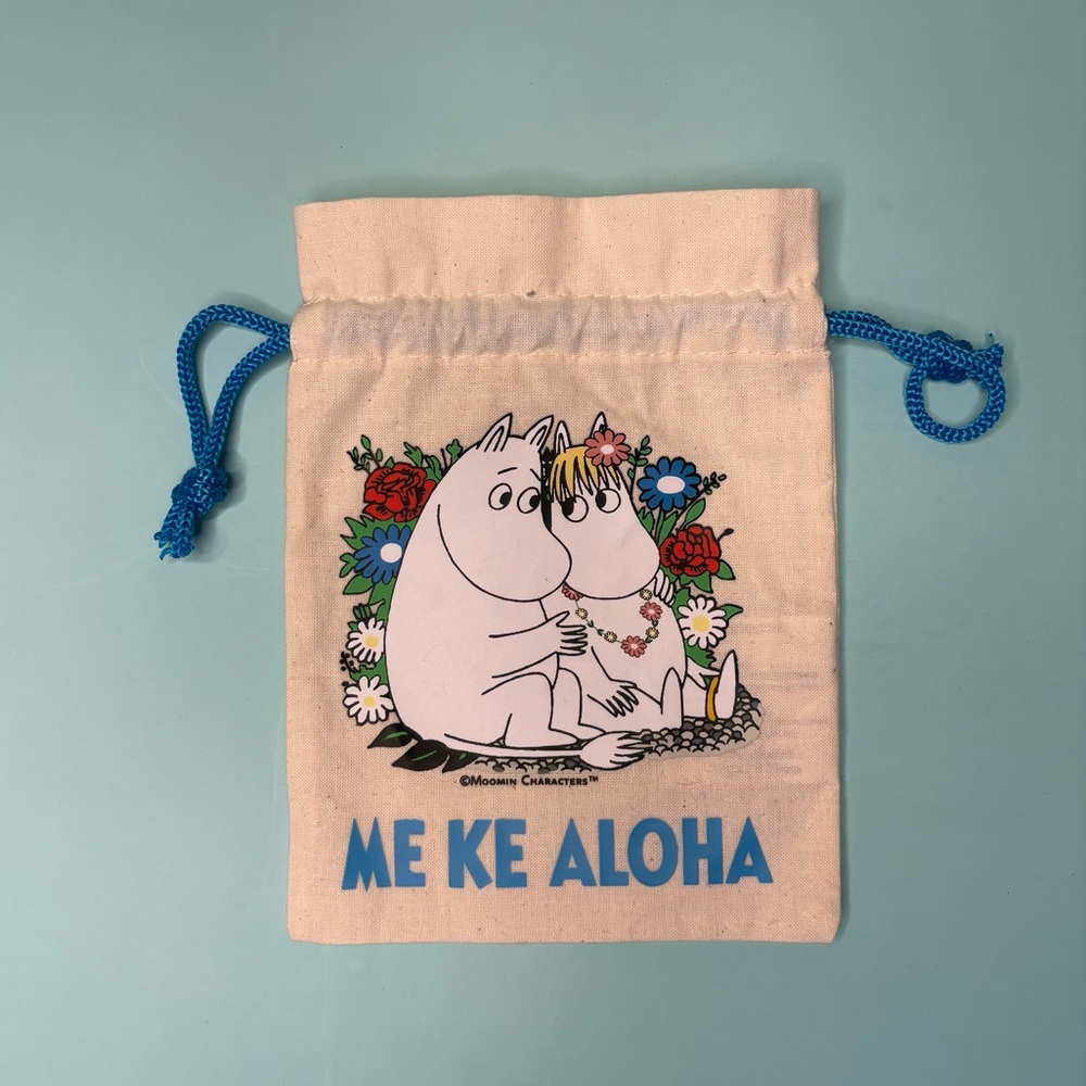 Moomin Small Drawstring Pouch - Me Ke Aloha